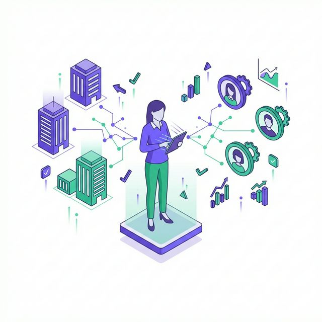 HR recruiter connecting candidates with companies